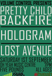 Volume Control:Pretty Child Backfire – 1st September 2012