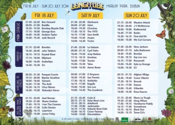Longitude Festival 2014 Stage Times Released