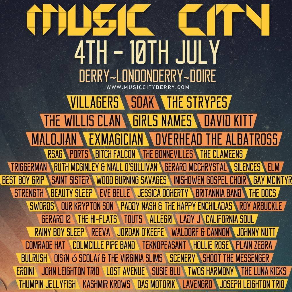 derry music city 2016 full poster
