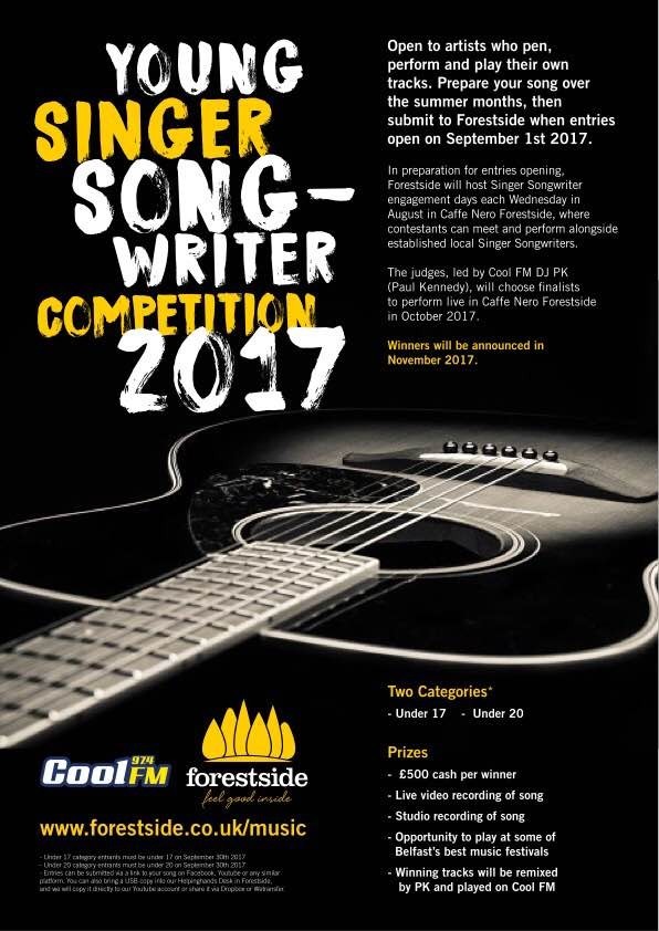 Forestside Young Singer Songwriter Competition Poster