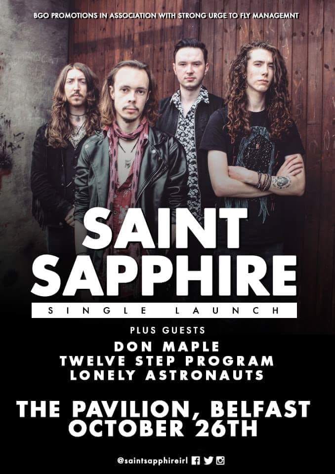 saint sapphire gig poster