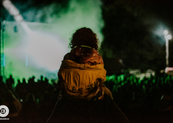 Stendhal Festival 2021 Crowd Night Shot - Photograph by Aislinn McGinn