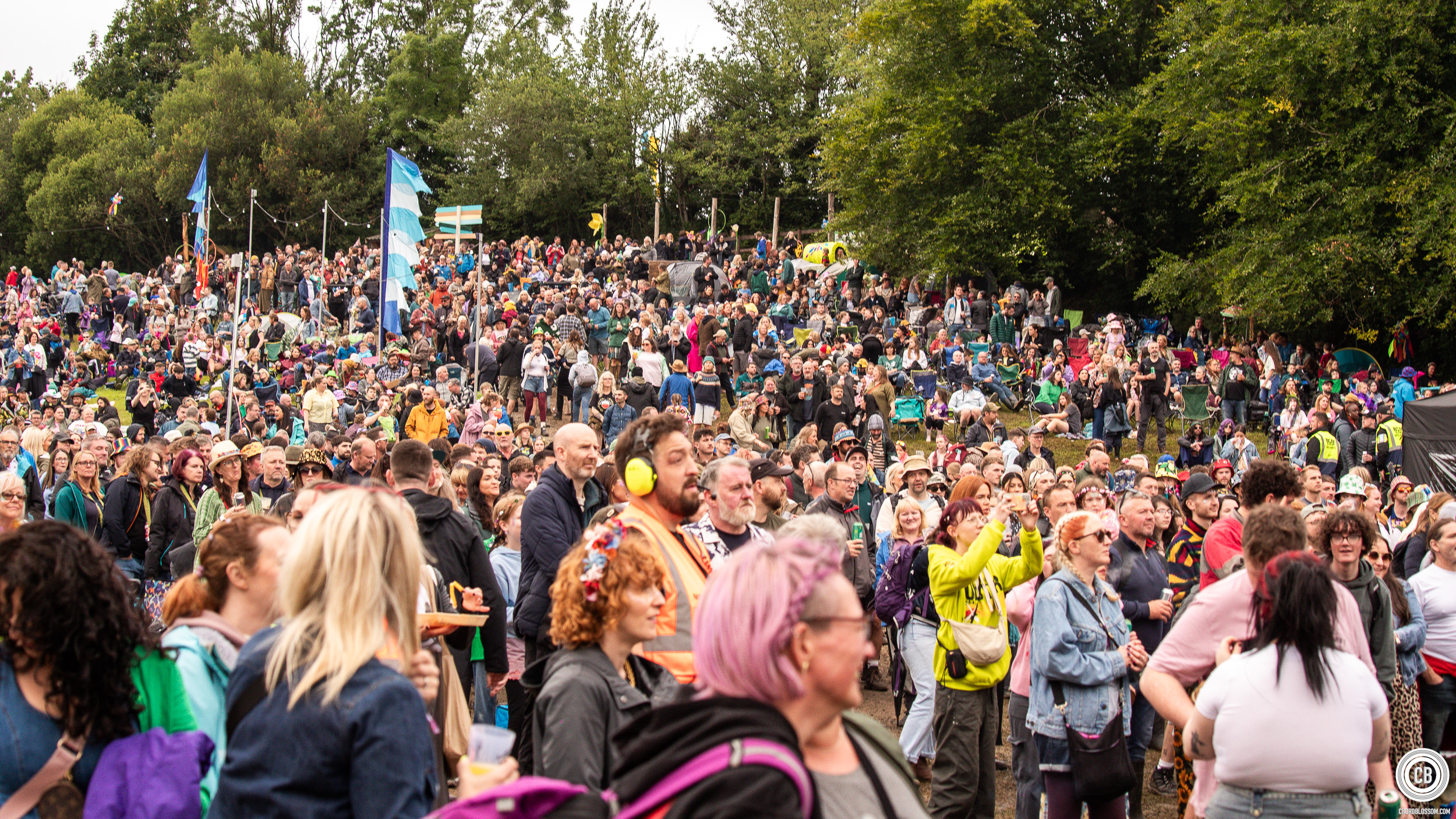 Crowd on the Karma Valley Hill - Stendhal 2025 - Photography by Fergus Stewart