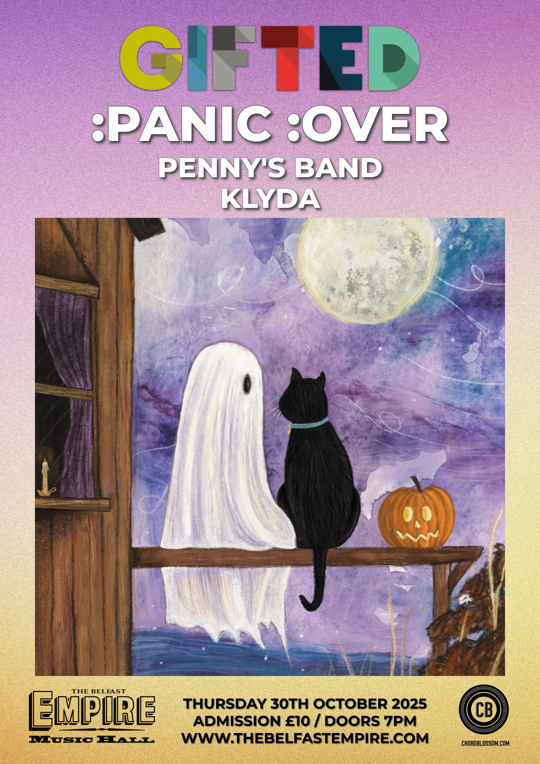 GIFTED - PANIC OVER | Penny's Band, | Klyda | Belfast Empire | 30 October 2025 Poster