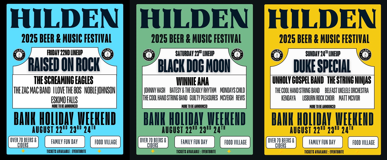 Hilden Beer and Music Festival 2025 Line up