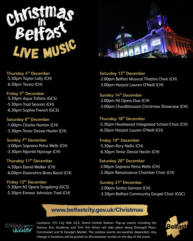 Christmas Under the Sky 2025 Programme