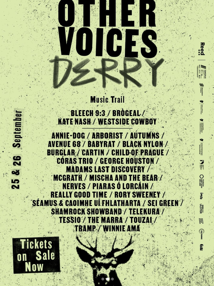 Other Voices Derry 2026 Music Trail Line Up