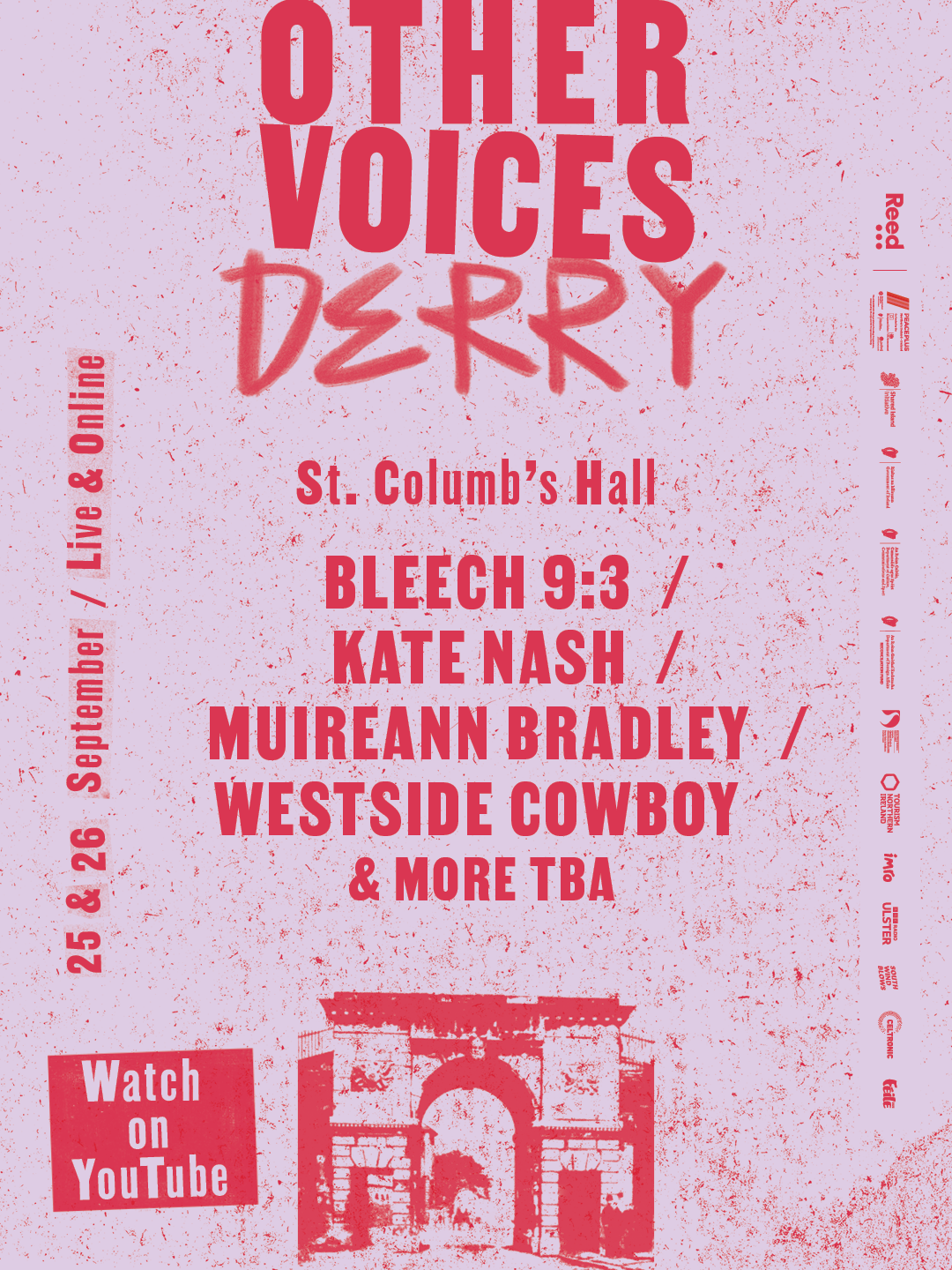 Other Voices Derry 2026 St ColumbsHall Poster